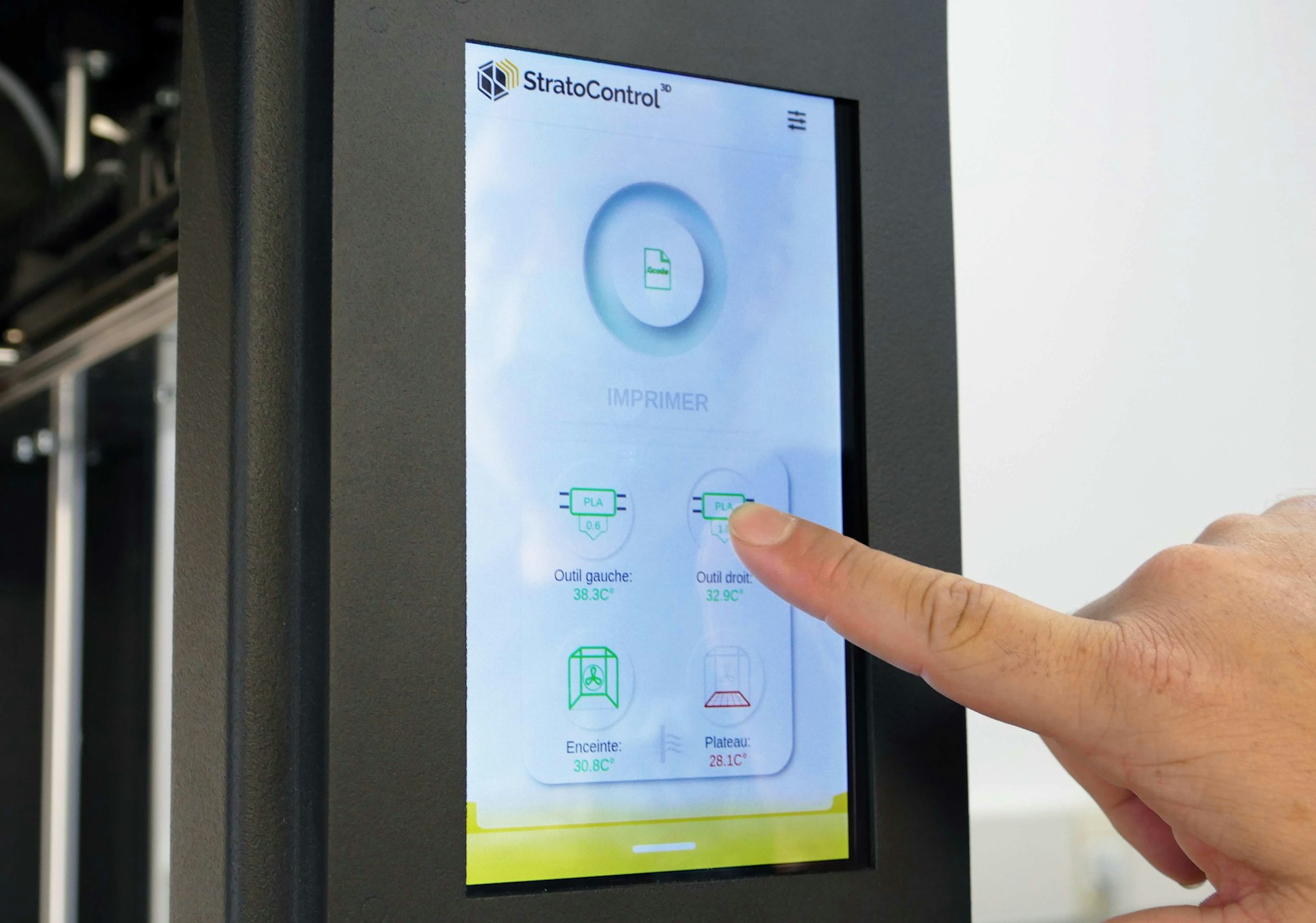 Smart home security control panel with easy-to-use interface showing all connected devices and family-friendly controls
